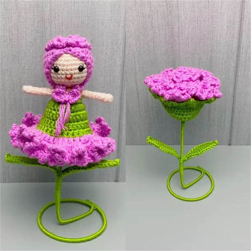 Home Fashion Simple Wool Crochet Decorative Bouquet