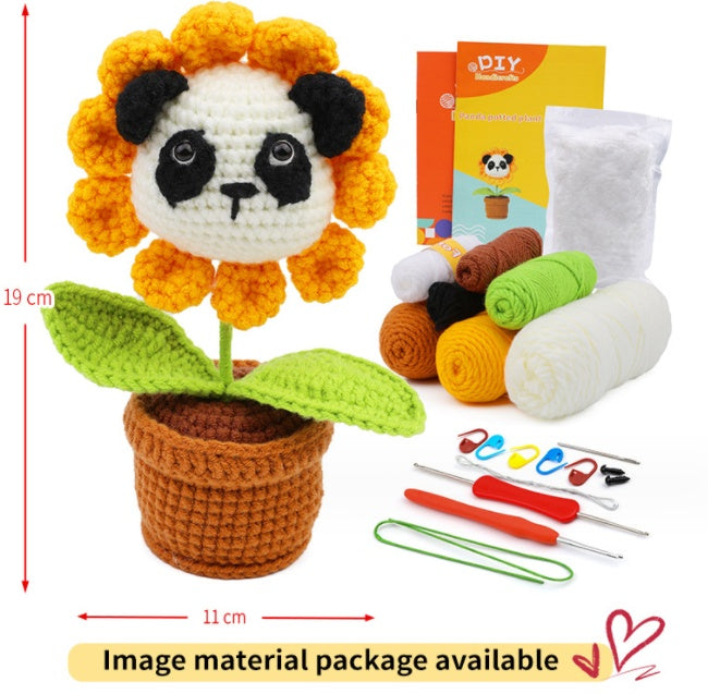 Crochet Material Package – Handmade Doll DIY Knitted Crochet Kit 🧶🐾