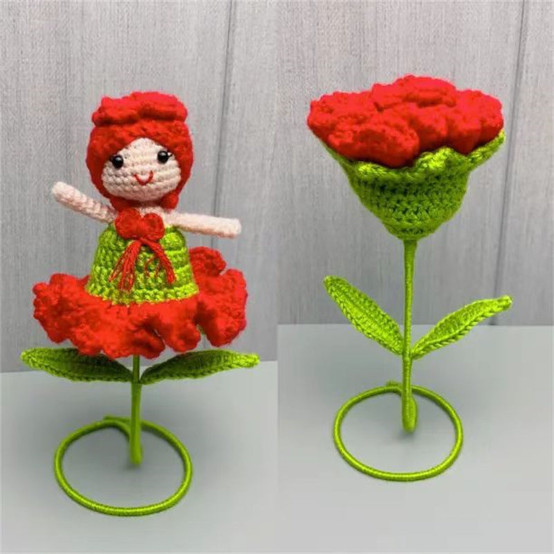 Home Fashion Simple Wool Crochet Decorative Bouquet