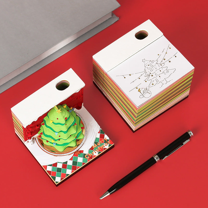 3D Notepad Paper Carving Decorations