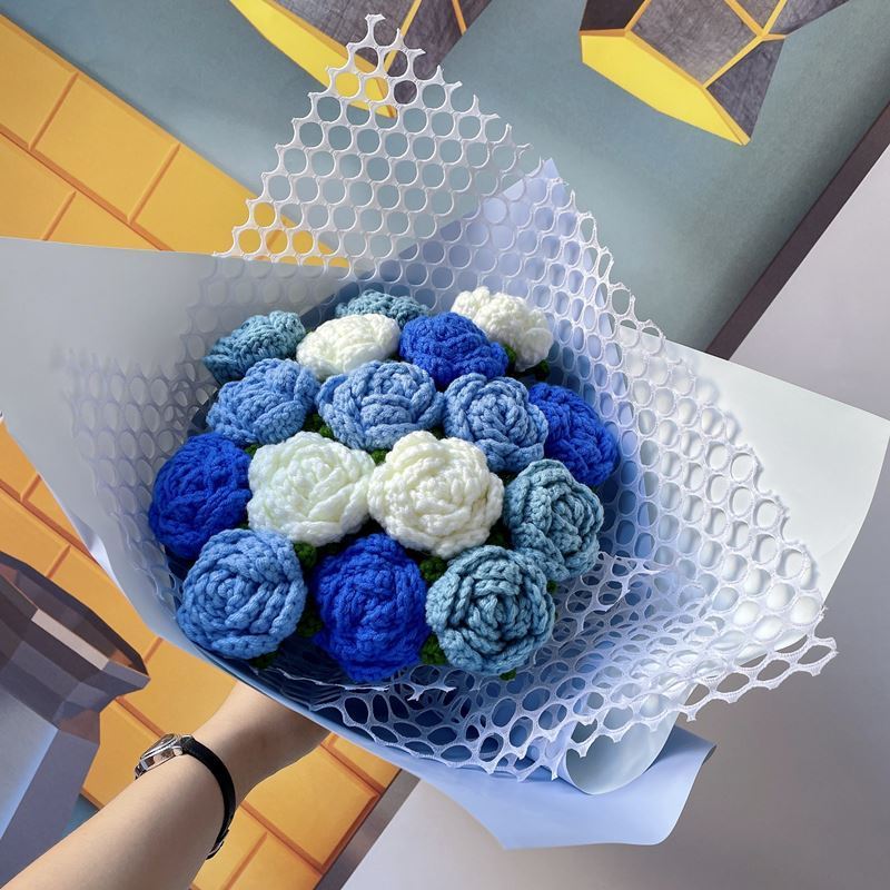 Bouquet Diy Material Hand Knitted Crochet