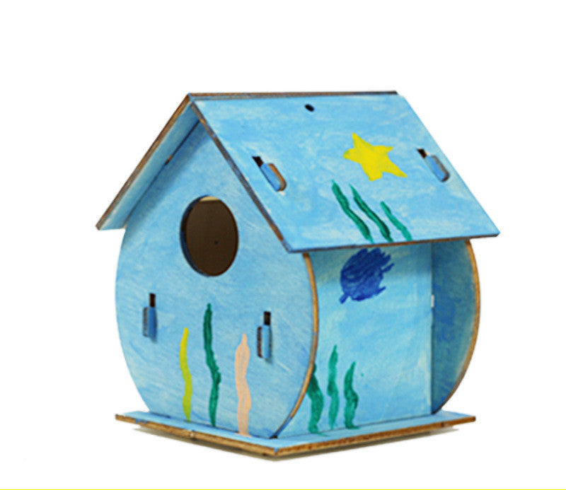 DIY Wooden Birdhouse Playset For Kids