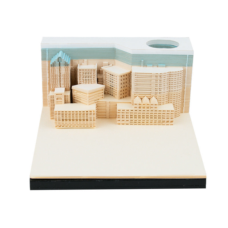 New Marriage Tree 3D Memo Pad Creative Three-dimensional Memo Pad Paper Sculpture Model 3D Memo Pad