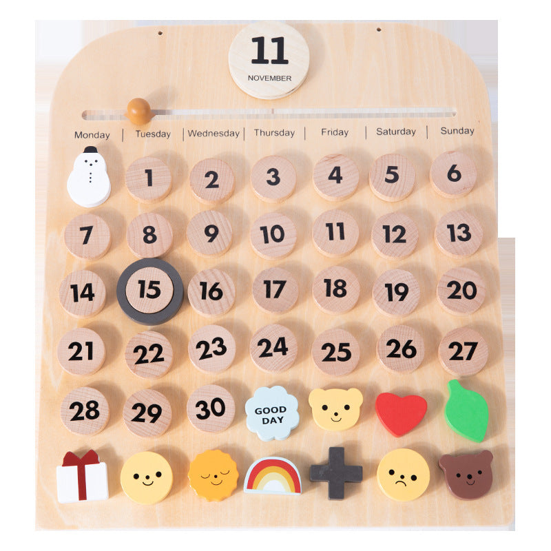 Calendar Time Year Month Weather Observation Puzzle Toy