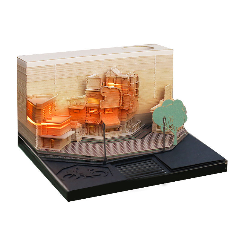 New Marriage Tree 3D Memo Pad Creative Three-dimensional Memo Pad Paper Sculpture Model 3D Memo Pad