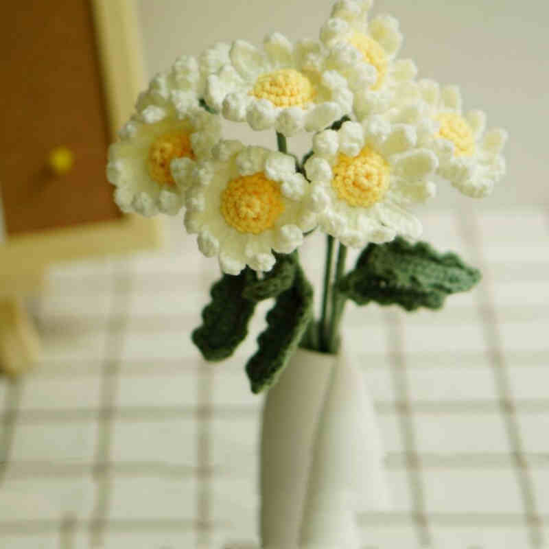 Sunflower Handmade Diy Knitting Crochet Material Bag