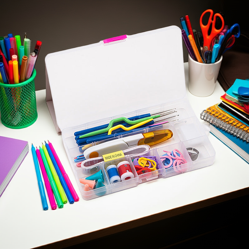 Complete Crochet Tool Set with Silicone Handle Hooks & Accessories