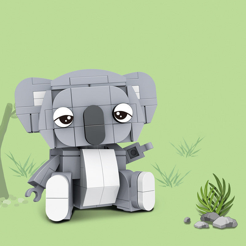 Kids DIY Kits featuring an Animal Modeling Building Blocks Set with a cute koala design