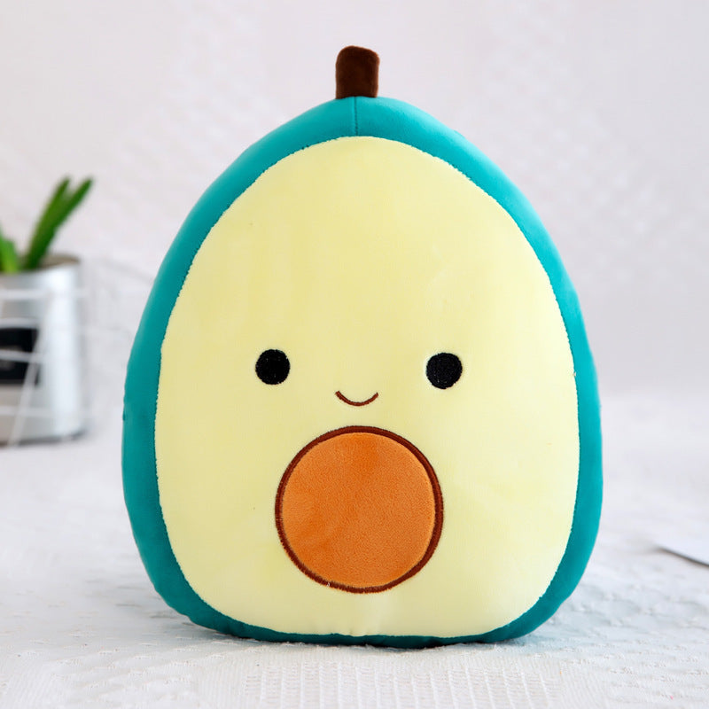 Arts And More kids DIY Animal Plush Pillow shaped like a cute avocado with smiling face
