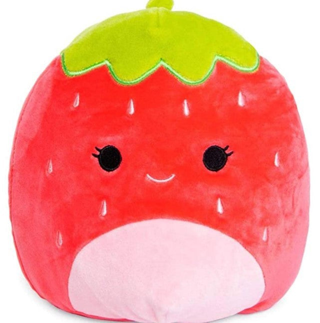 Arts And More Kids DIY Kits Animal Plush Pillow in the shape of a cute red strawberry with a smiling face