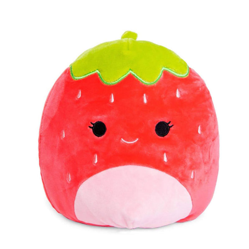 Arts And More Kids DIY Kits Animal Plush Pillow shaped like a cute strawberry with green leaves