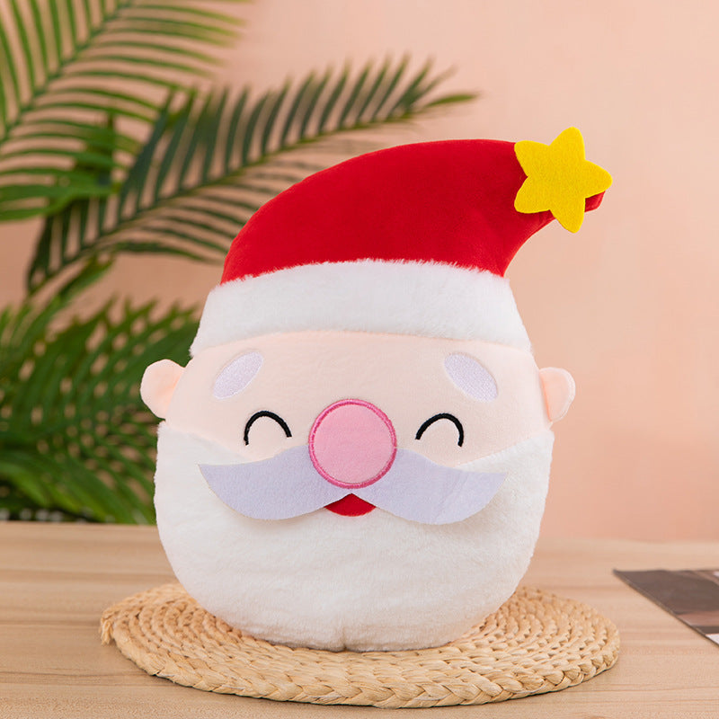Arts And More kids DIY Animal Plush Pillow Santa Claus with red hat and white beard