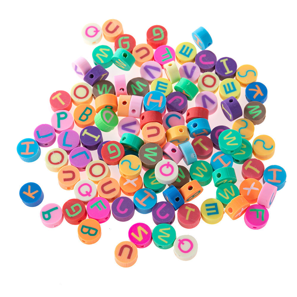 Colorful round letter beads for bracelet kit from Arts And More craft materials