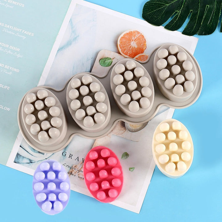 3D Handmade Silicone Soap & Cake Mold | Massage & Therapy Stick Molds