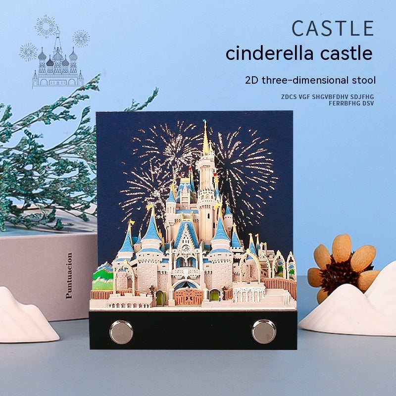 3D Fairy Tale Castle Note Pad 🏰 – Magical Paper Art