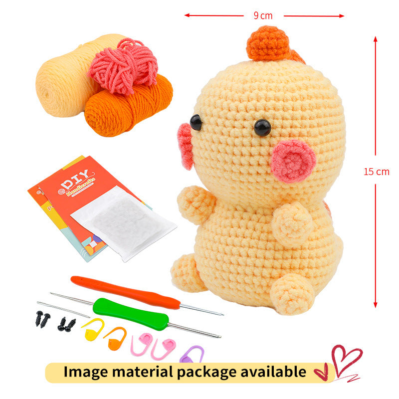 Crochet Material Package – Handmade Doll DIY Knitted Crochet Kit 🧶🐾