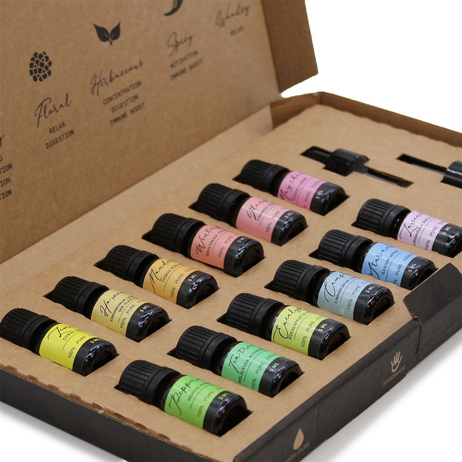 Twelve-piece aromatherapy essential oil starter set