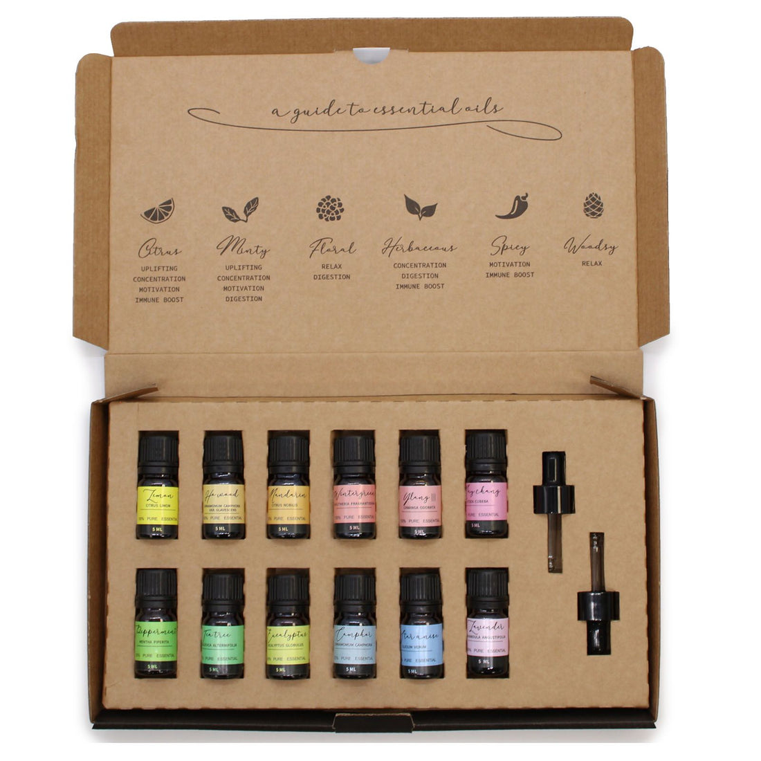 Aromatherapy Essential Oil Starter Set — 12 x 5ml — detail view 3