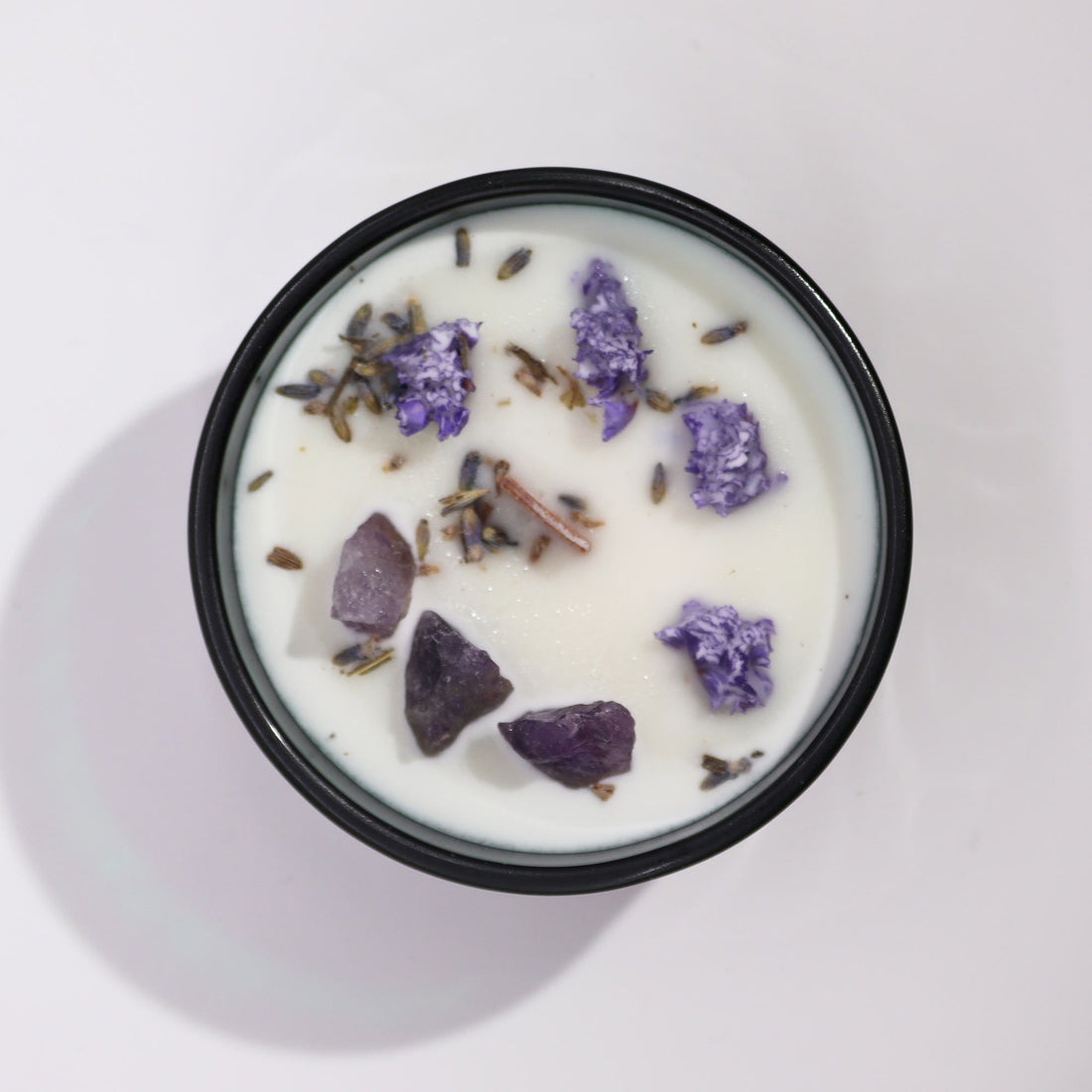 Hop Hare Crystal Flower Candle — The Moon — detail view 5