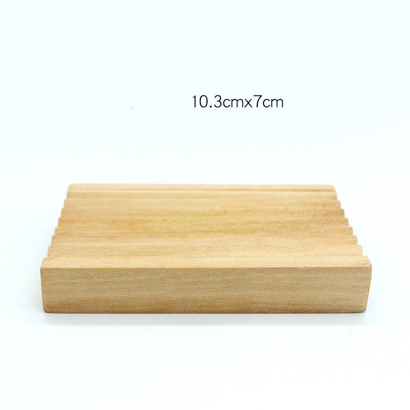 Arts And More Bamboo Handmade Soap Holder made of natural wood with grooves for soap drainage