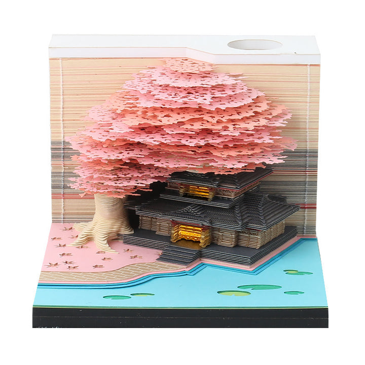 New Marriage Tree 3D Memo Pad Creative Three-dimensional Memo Pad Paper Sculpture Model 3D Memo Pad