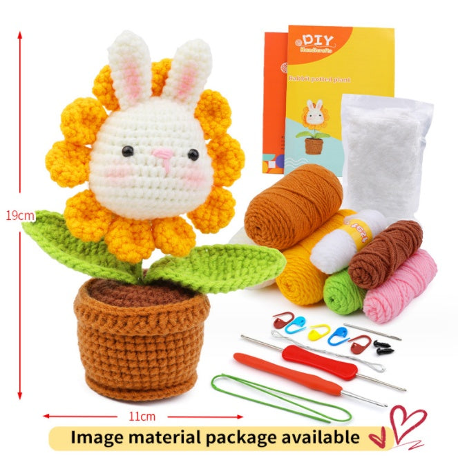 Crochet Material Package – Handmade Doll DIY Knitted Crochet Kit 🧶🐾