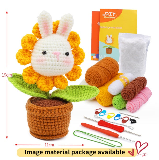 Crochet Material Package – Handmade Doll DIY Knitted Crochet Kit 🧶🐾