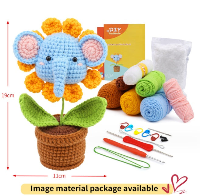 Crochet Material Package – Handmade Doll DIY Knitted Crochet Kit 🧶🐾