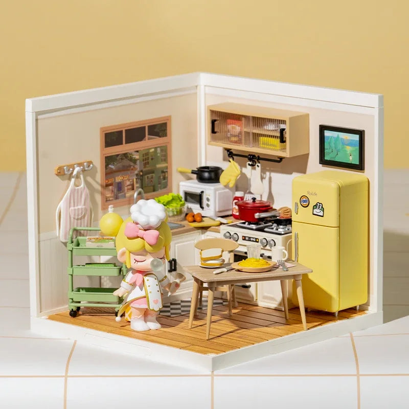 Rolife Super Creator Mini Store DIY Dollhouse Kit with LED Lights