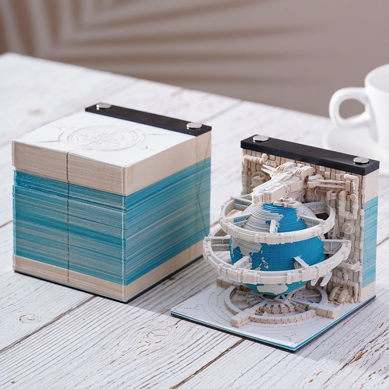 Creative 3D 3D Memo Paper Earth Calendar