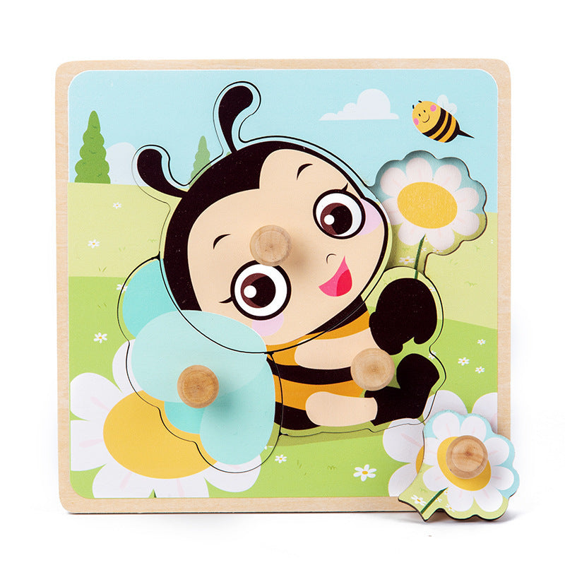 Arts And More Kids DIY Kits Cartoon 3D Puzzle featuring a cute bee and flower design