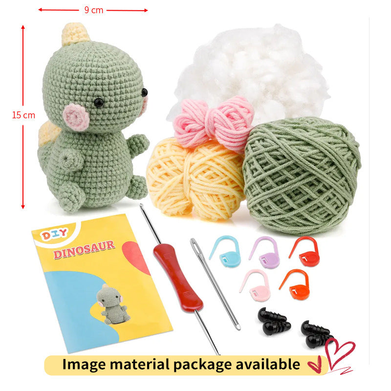 Crochet Material Package – Handmade Doll DIY Knitted Crochet Kit 🧶🐾