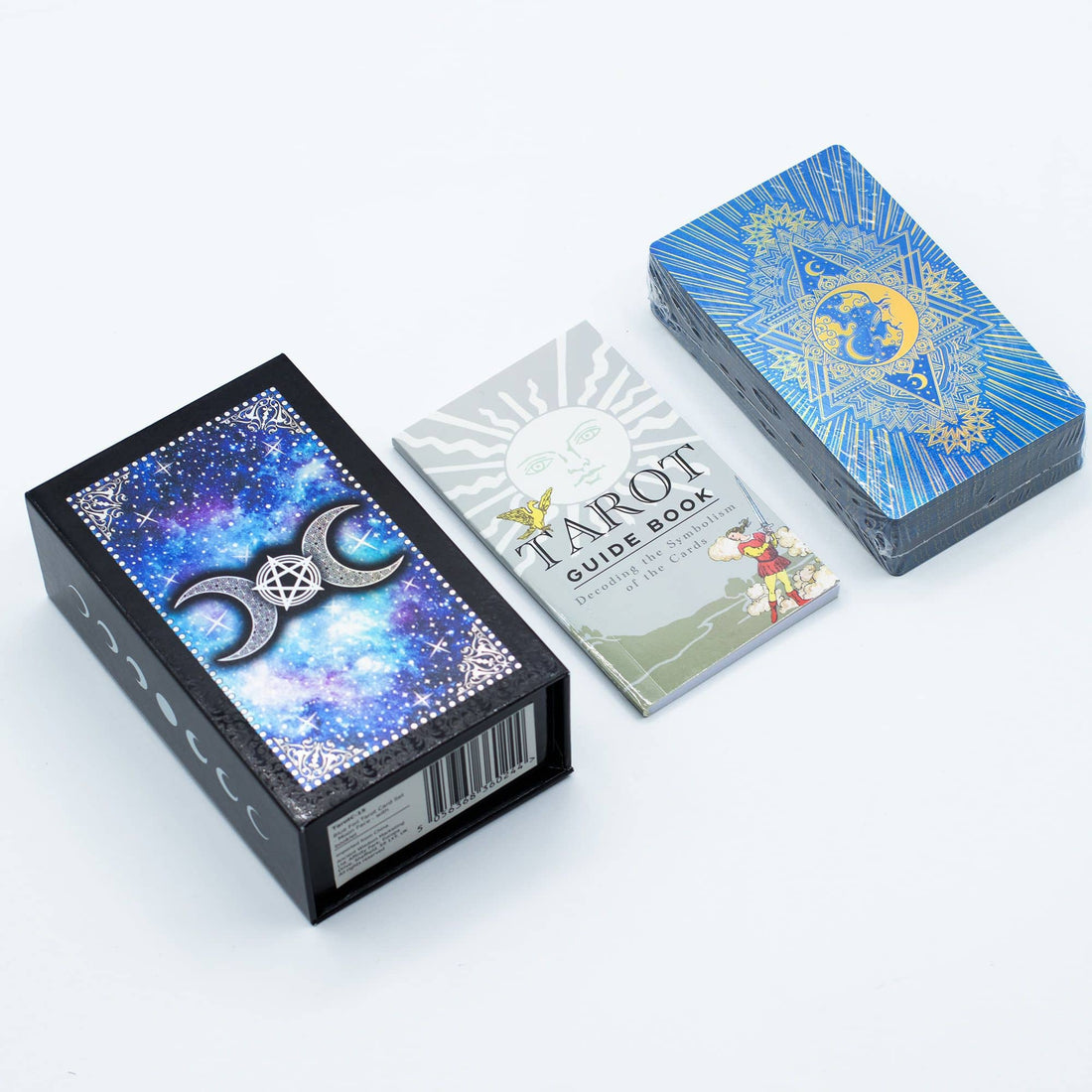 Celestial Tarot Gift Set with colorful cards and guidebook