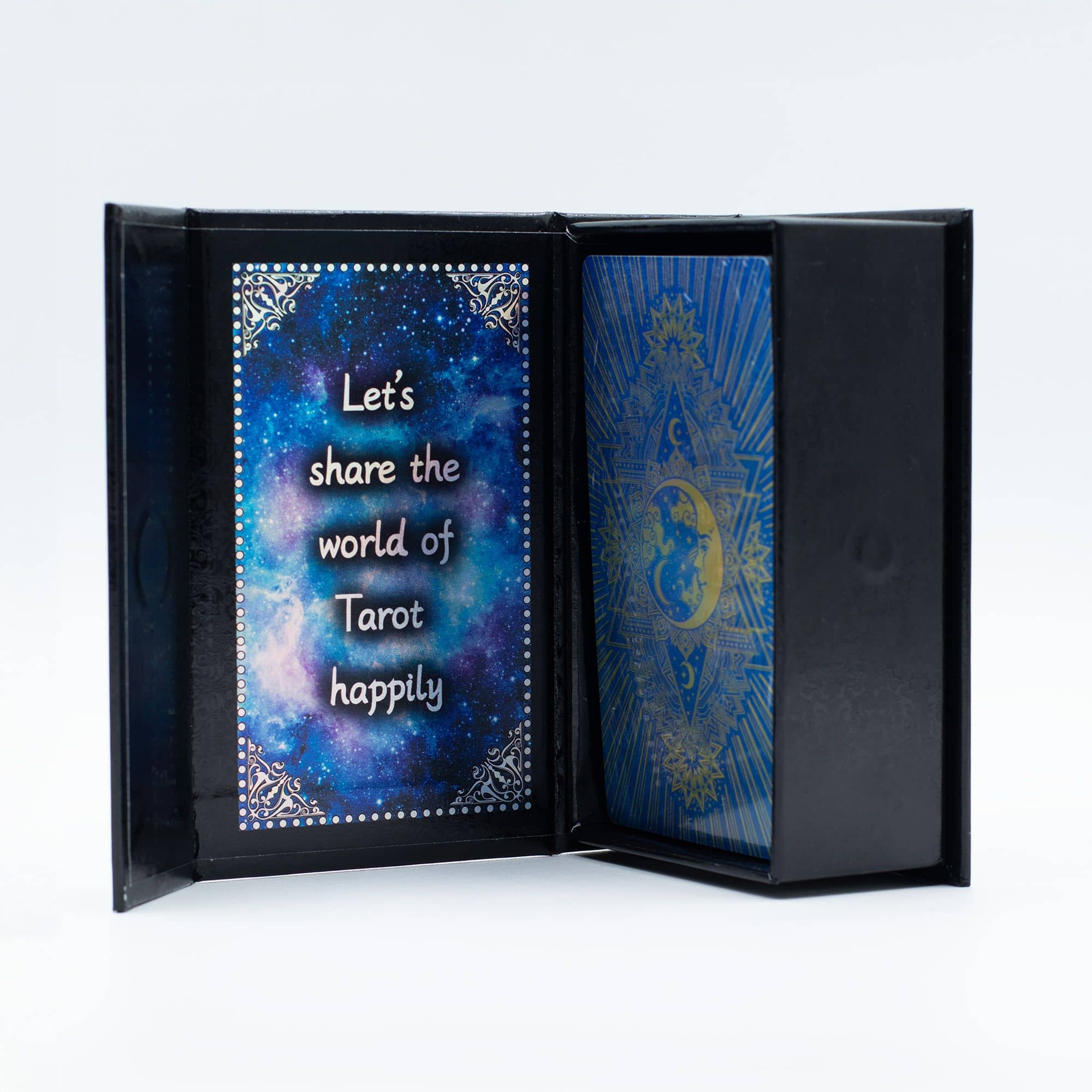 Celestial Tarot Gift Set with decorative box and colorful cards