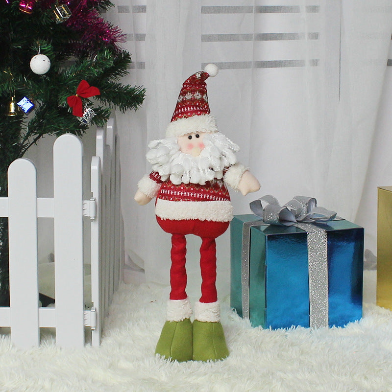 Whimsical Santa Claus Decoration with Long Legs for Festive Christmas decorations