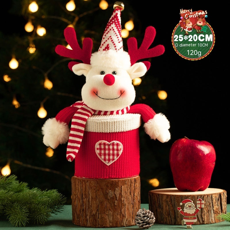 Festive Christmas Gift Candy Box featuring a smiling reindeer design, perfect for holiday celebrations