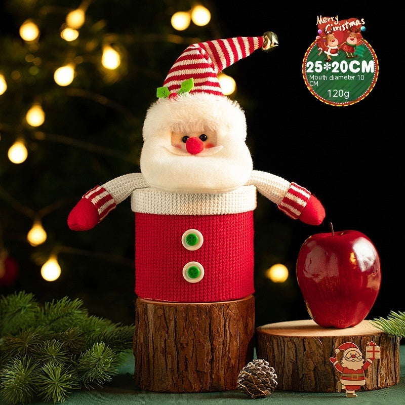 Festive Santa Claus Christmas Gift Candy Box with red and white details, perfect for holiday gifting