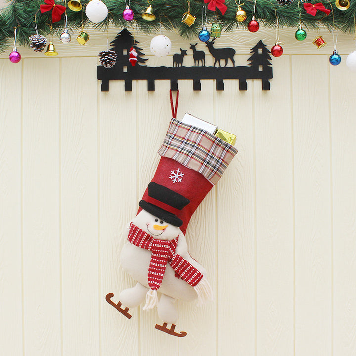 Festive Christmas Gift Socks featuring a snowman design, perfect for holiday decorations and gifts