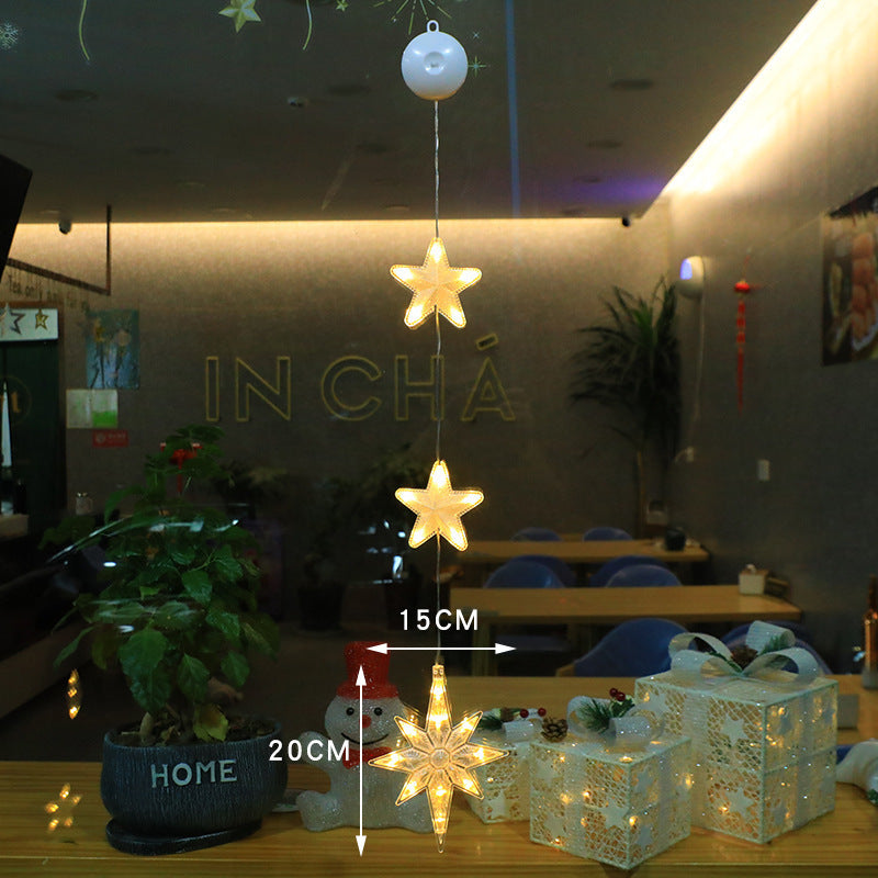 Christmas Star Hanging Lamp in white, perfect for festive home decorations and creating a cozy atmosphere