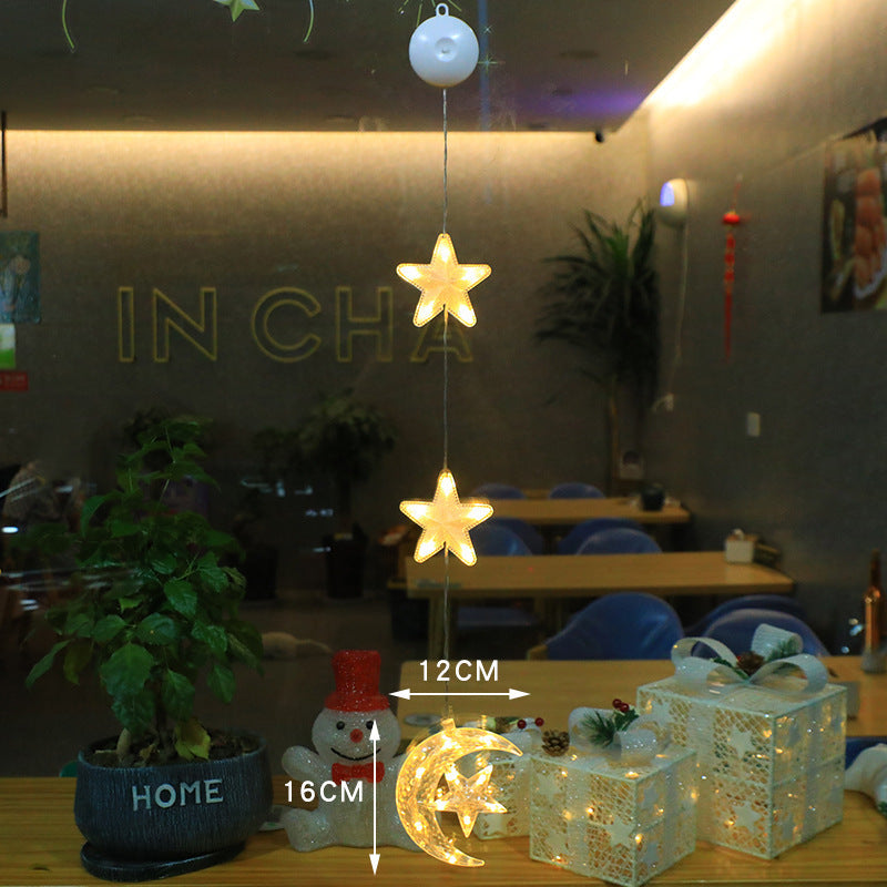 Christmas Star Hanging Lamp with Warm Glow, Perfect for Holiday Decorations