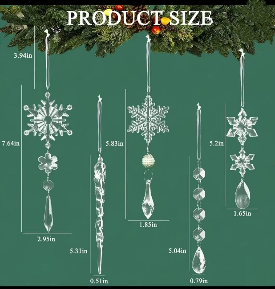 Christmas Tree Hanging Pendants in Various Shapes and Sizes for Holiday Decoration