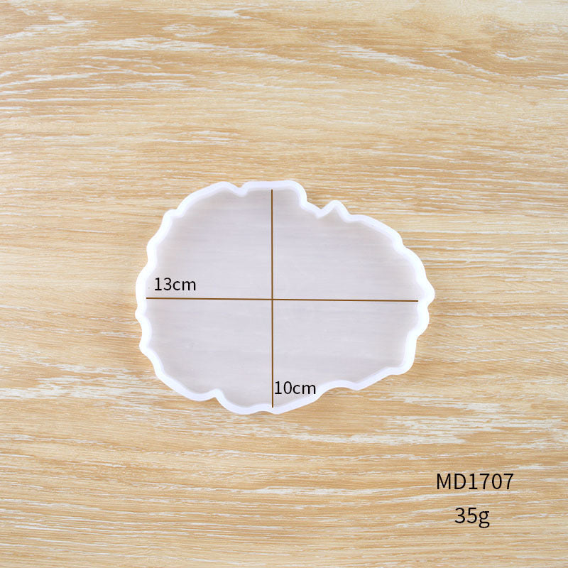 Crystal Resin Coaster Mold in a Unique Cloud Shape for Crafting Custom Coasters