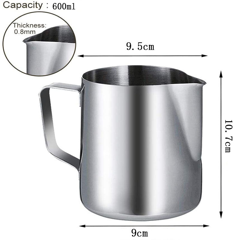 Stainless Steel Measuring Cup for Handmade Scented Candle Kit with 600ml capacity and comfortable handle