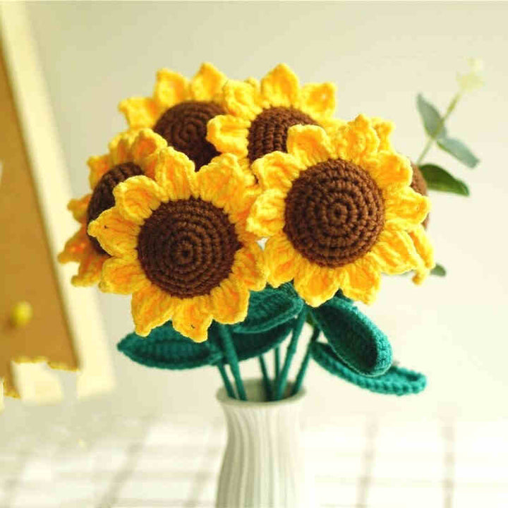 Sunflower Handmade Diy Knitting Crochet Material Bag