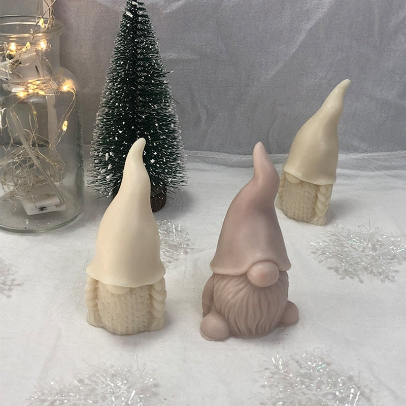 3D Faceless Santa Claus Aromatherapy Candle Silicone Mold