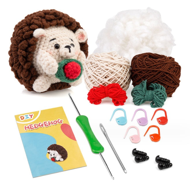 Crochet Material Package – Handmade Doll DIY Knitted Crochet Kit 🧶🐾