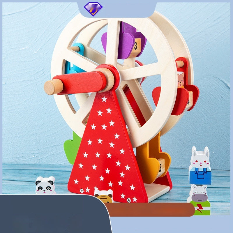 Arts And More Kids DIY Kits wooden Ferris wheel toy set with animal figures Early Childhood Educational Toys