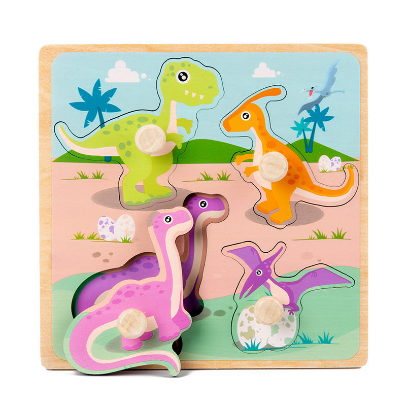 ZYL01 Wooden Cartoon 3D Puzzle Toys