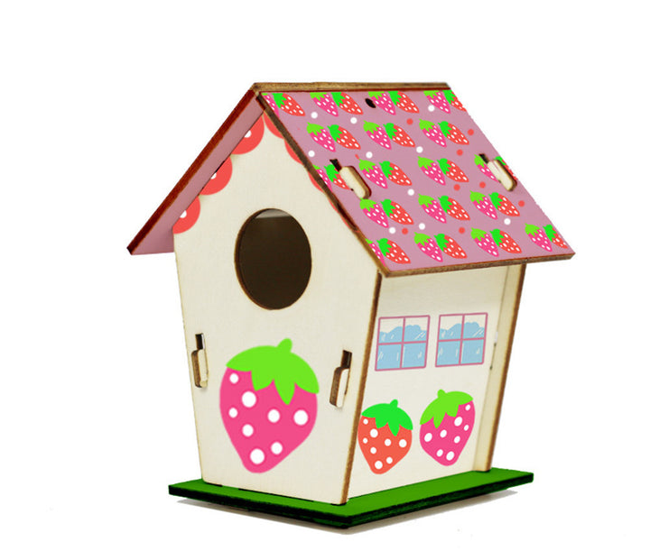 DIY Wooden Birdhouse Playset For Kids