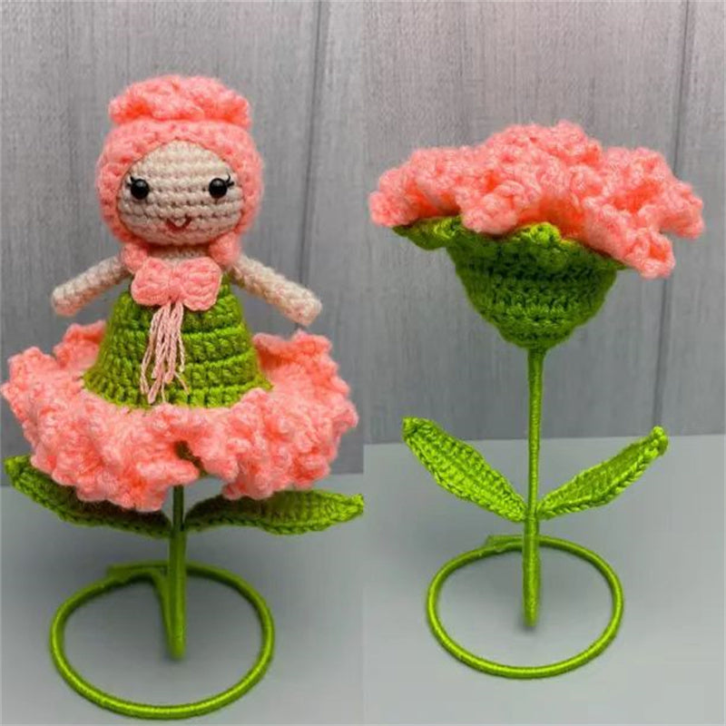 Home Fashion Simple Wool Crochet Decorative Bouquet